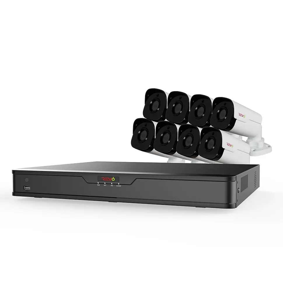 REVO America Ultra HD Audio Capable 16 Channel 4TB NVR Surveillance System with 16 Cameras (RU162B16GA-4T) Best