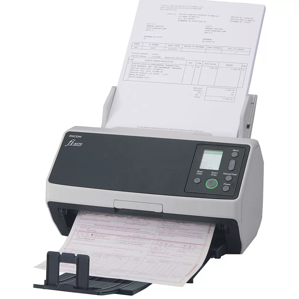 Ricoh Fi 8170 PA03810-B055 Duplex Document Scanner, Black/White Cheap