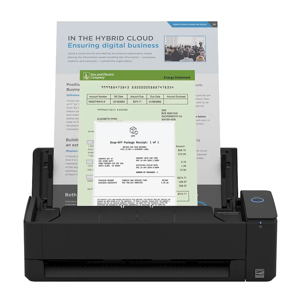 Ricoh ScanSnap IX1300 Wireless Duplex Document Scanner, Black (PA03805-B105) Clearance
