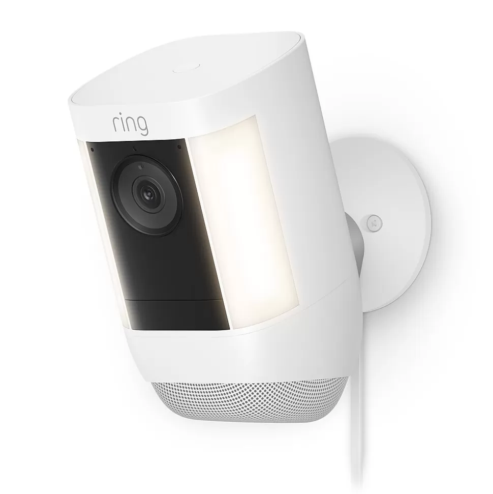 Ring Spotlight Cam Pro Wired Security Camera, White (B09DRK9ZJ8) Flash Sale