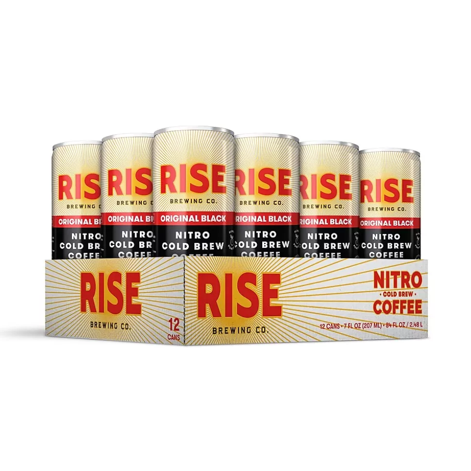 RISE Brewing Co. Original Black Nitro Cold Brew Coffee, 7 oz., 12/Carton (FG-SS-001-007-012) Fashion