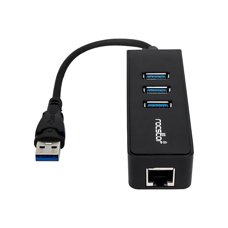 Rocstor Premium 3-Port USB 3.0 Hub, Black (Y10A179-B1) Sale