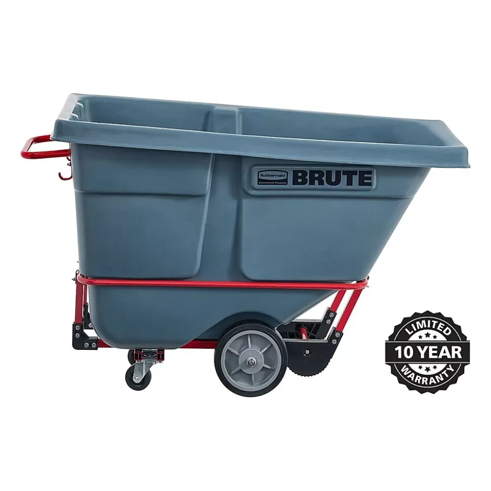 Rubbermaid Brute Heavy-Duty Tilt Truck, 0.5 Cu. Yd., Gray (2192465) Hot