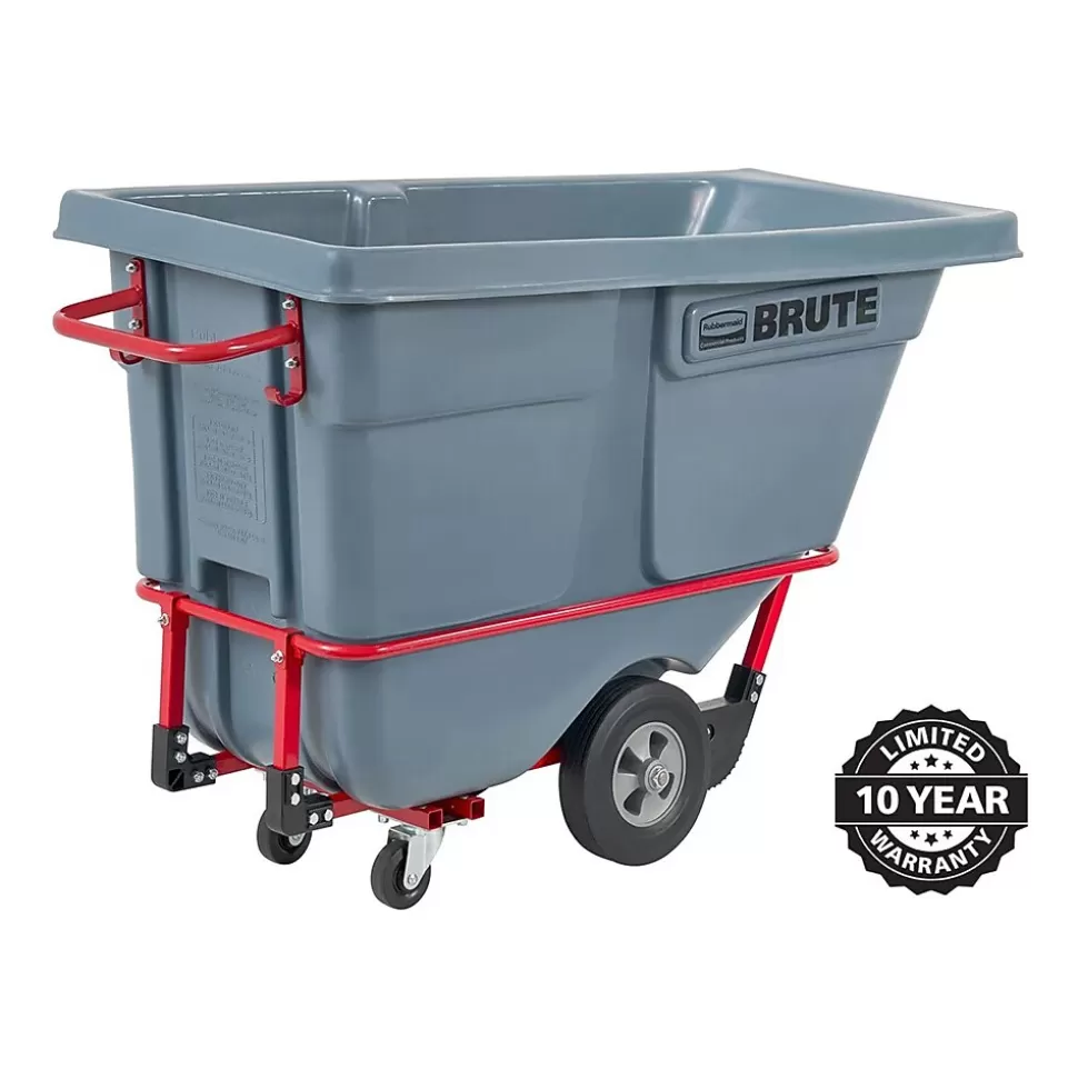 Rubbermaid Brute Standard-Duty Tilt Truck, 0.5 Cu. Yd., Gray (2192466) Hot