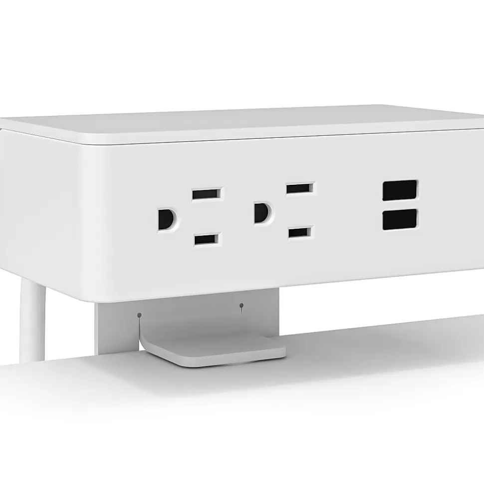 Safco Resi 2 Outlet Power Strip, White (RESUPU) Fashion