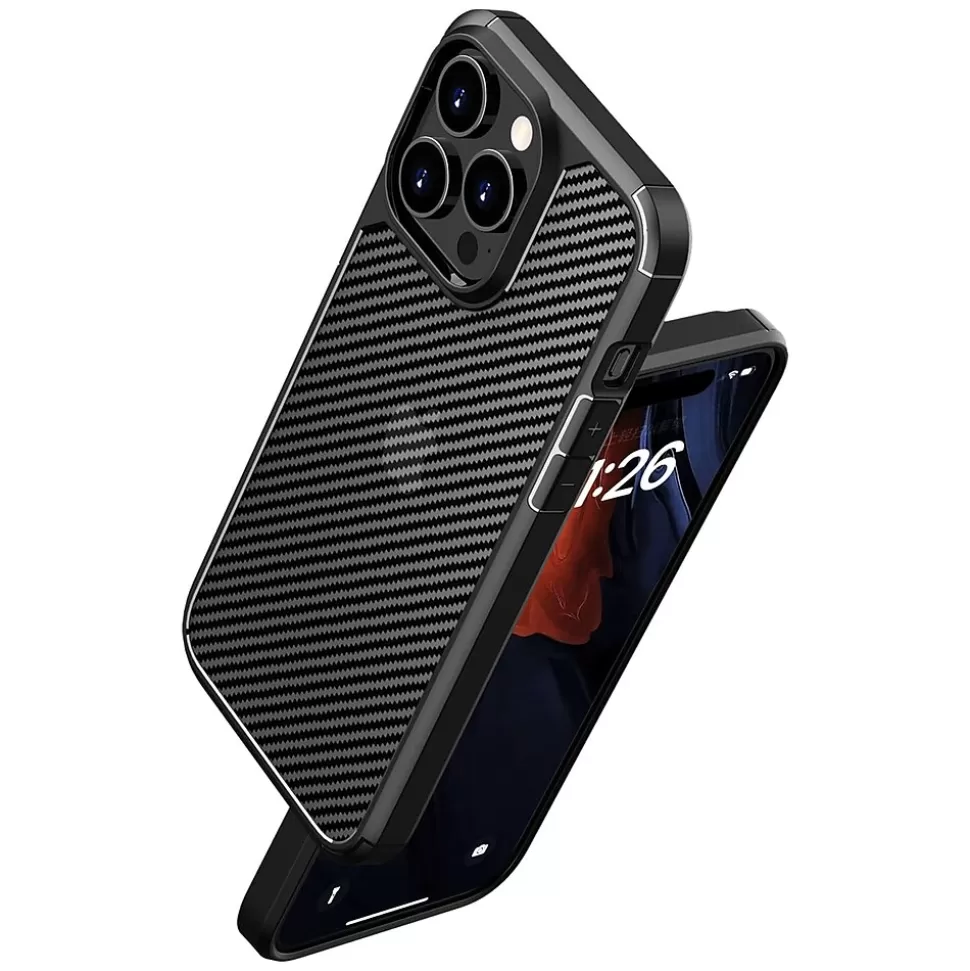 SaharaCase Anti-Slip MagSafe Phone Case for iPhone 15 Pro, Shock Absorbing, Black (CP00457) Store