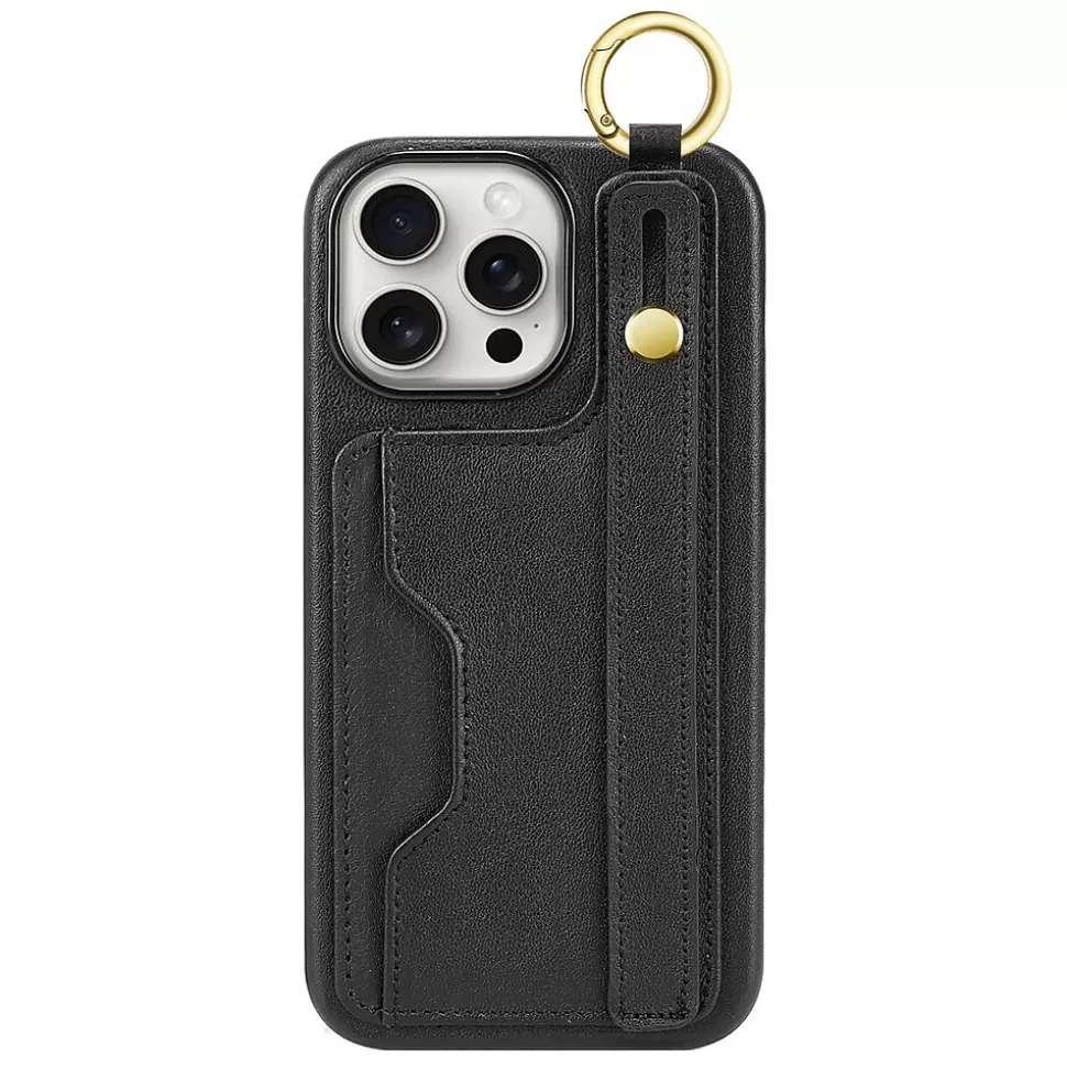 SaharaCase FingerGrip MagSafe Phone Case for iPhone 15 Pro Max, Shock Absorbing, Black (CP00484) Cheap