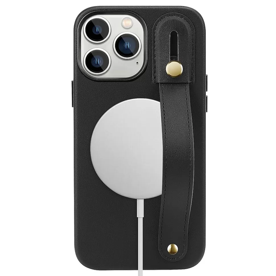 SaharaCase FingerGrip MagSafe Phone Case for iPhone 15 Pro, Shock Absorbing, Black (CP00465) New