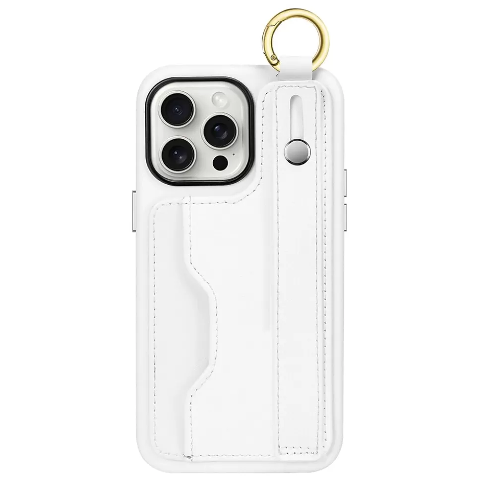 SaharaCase FingerGrip Phone Case for iPhone 15 Pro Max, Shock Absorbing, White (CP00485) Cheap