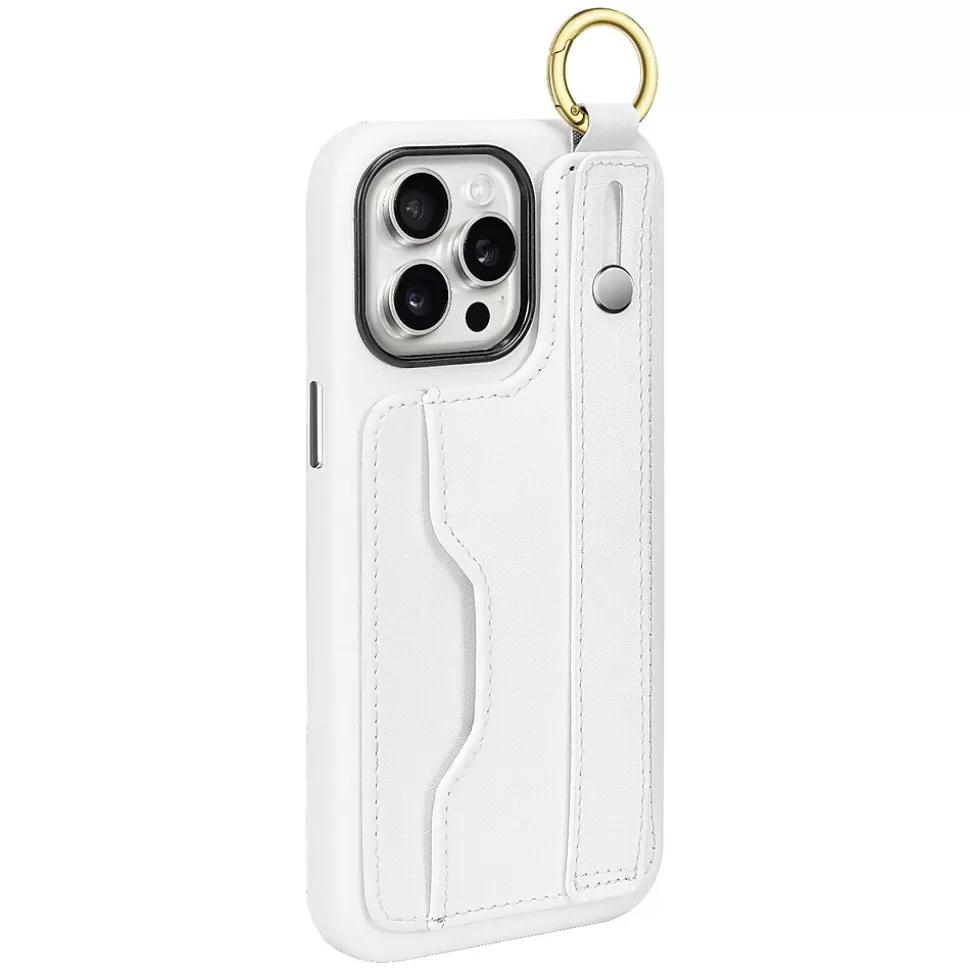 SaharaCase FingerGrip Phone Case for iPhone 15 Pro Max, Shock Absorbing, White (CP00485) Cheap
