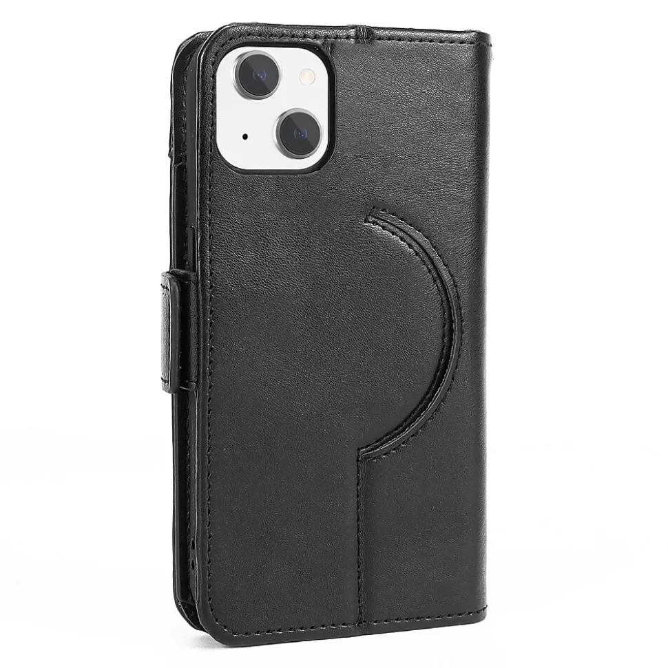 SaharaCase Folio Wallet MagSafe Phone Case for iPhone 15 Plus, Shock Absorbing, Black (CP00454) New
