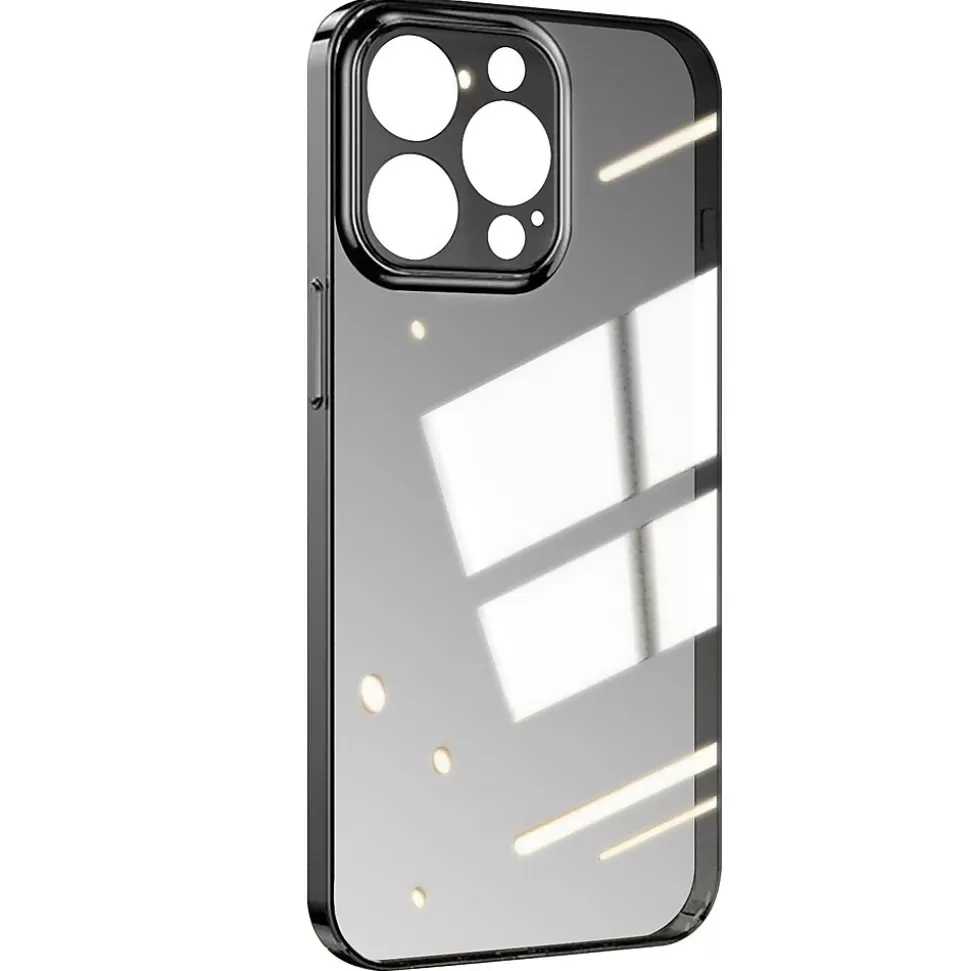 SaharaCase Hybrid-Flex Hard Shell MagSafe Phone Case for iPhone 15 Pro, Shock Absorbing, Clear Black (CP00458) Best Sale