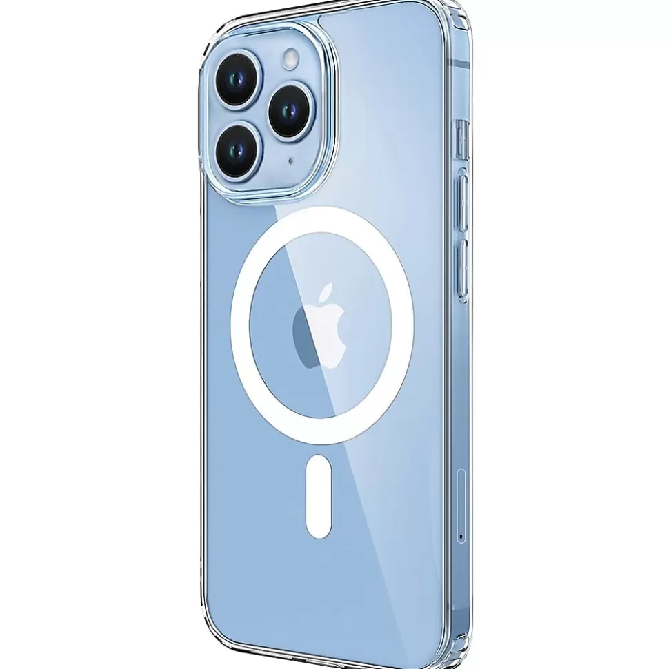 SaharaCase Hybrid-Flex Hard Shell MagSafe Phone Case for iPhone 15 Pro, Shock Absorbing, Clear (CP00459) Hot