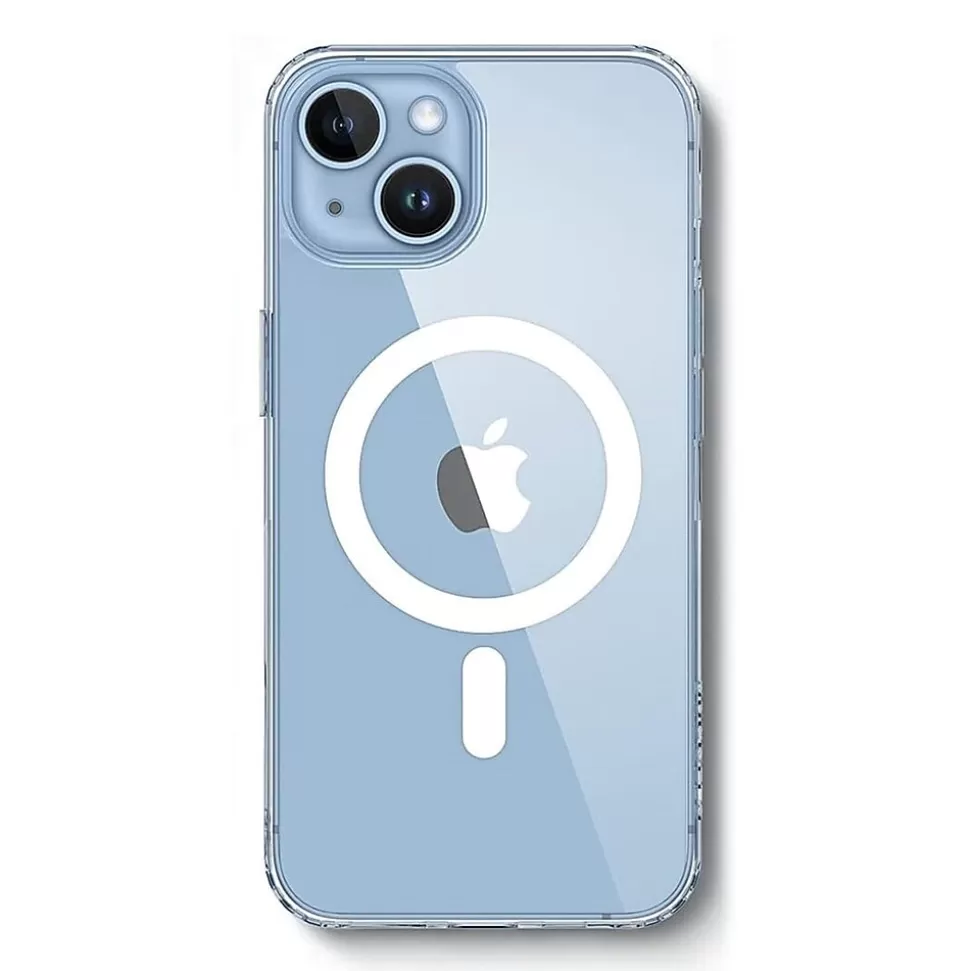 SaharaCase Hybrid-Flex Hard Shell MagSafe Phone Case for iPhone 15, Shock Absorbing, Clear (CP00441) Best