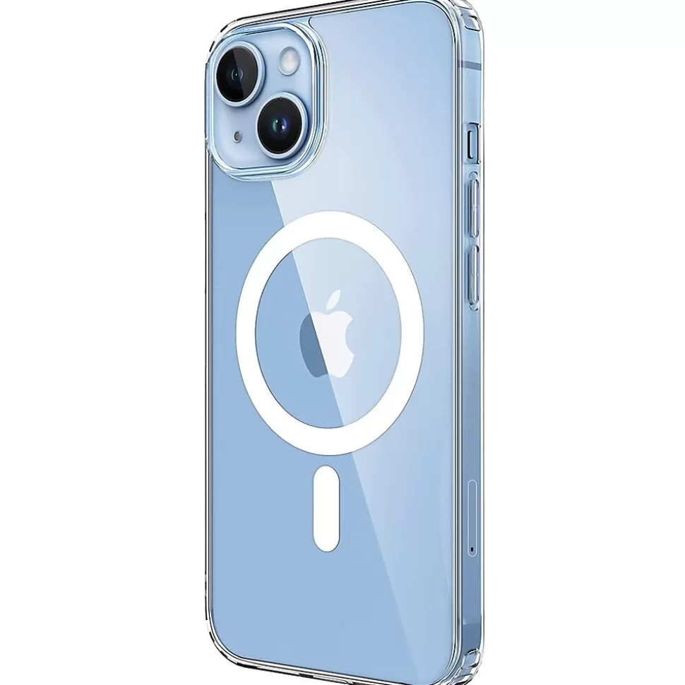 SaharaCase Hybrid-Flex Hard Shell MagSafe Phone Case for iPhone 15, Shock Absorbing, Clear (CP00441) Best