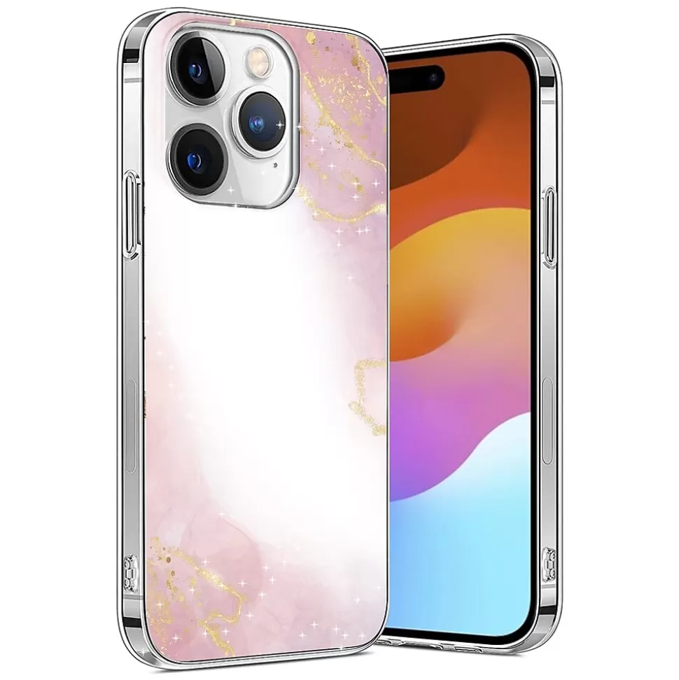 SaharaCase MagSafe Phone Case for iPhone 15 Pro Max, Shock Absorbing, Pink Marble (CP00477) Best
