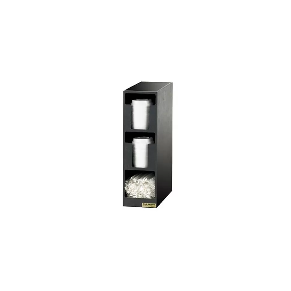 San Jamar 3-Section EZ-Fit® Lid/Straw Dispenser (L2202) Best Sale