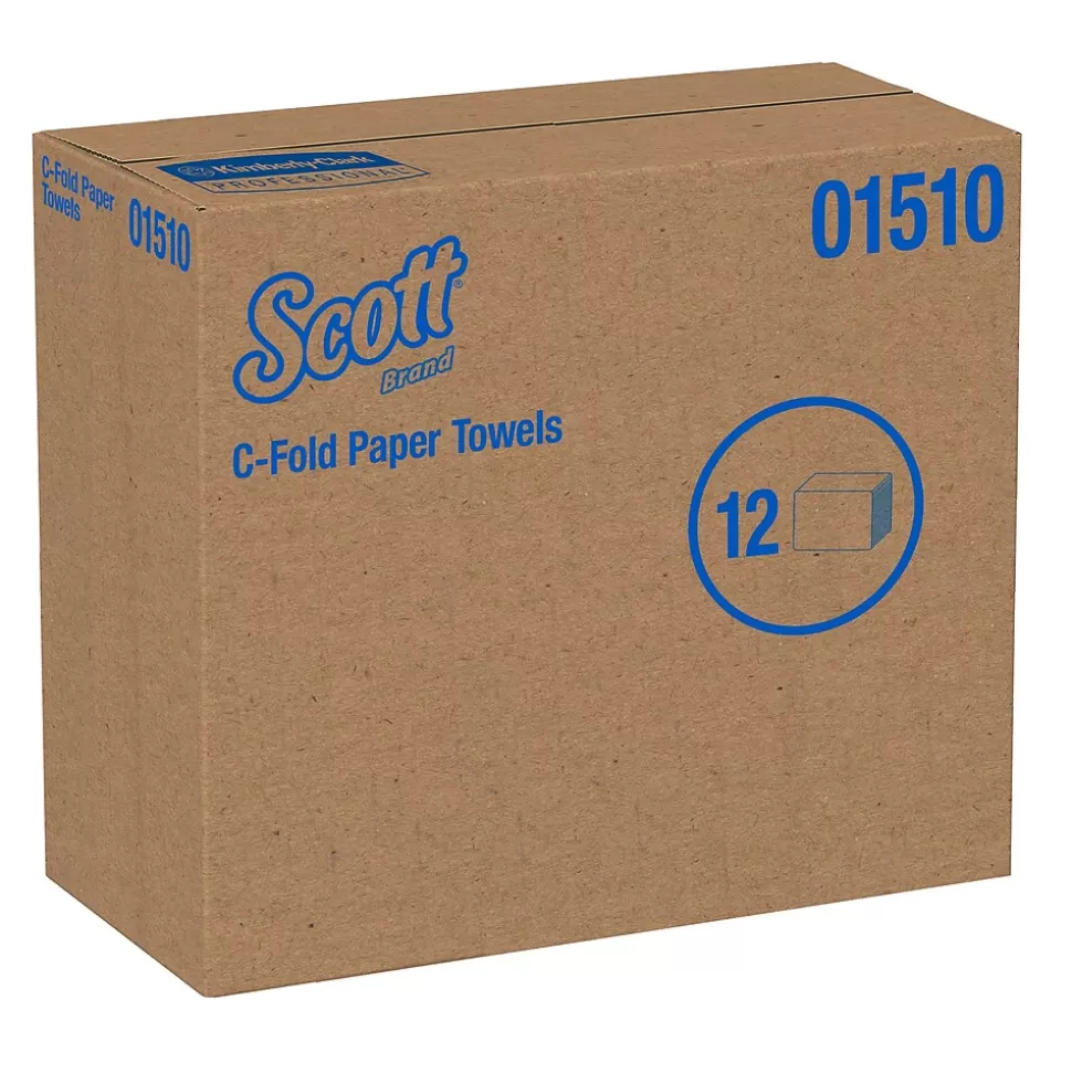 Scott Essential Recycled C-Fold Paper Towels, 1-ply, 200 Sheets/Pack, 12 Packs/Carton (01510) Store