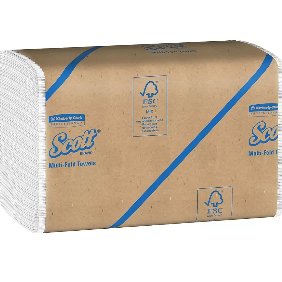 Scott Essential Recycled Multifold Paper Towels, 1-ply, 250 Sheets/Pack, 16 Packs/Carton (01807) Fashion