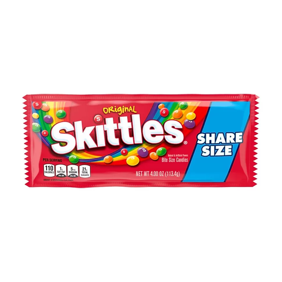 Skittles Original Fruit Flavored Candy, 4 oz (MMM04460) Fashion