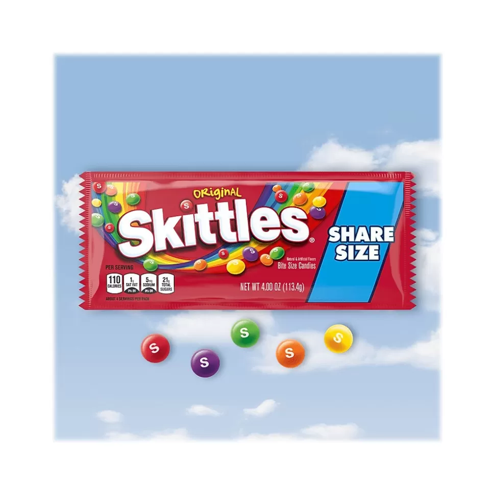 Skittles Original Fruit Flavored Candy, 4 oz (MMM04460) Fashion