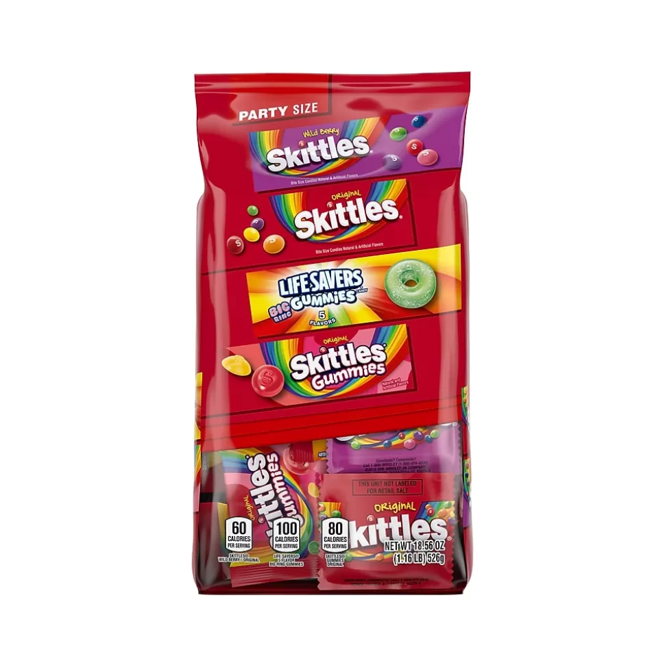 Mars Skittles, Skittles Gummies, and Life Savers Gummies Variety Pack, Assorted Flavors, 18.56 oz. (461316) Outlet