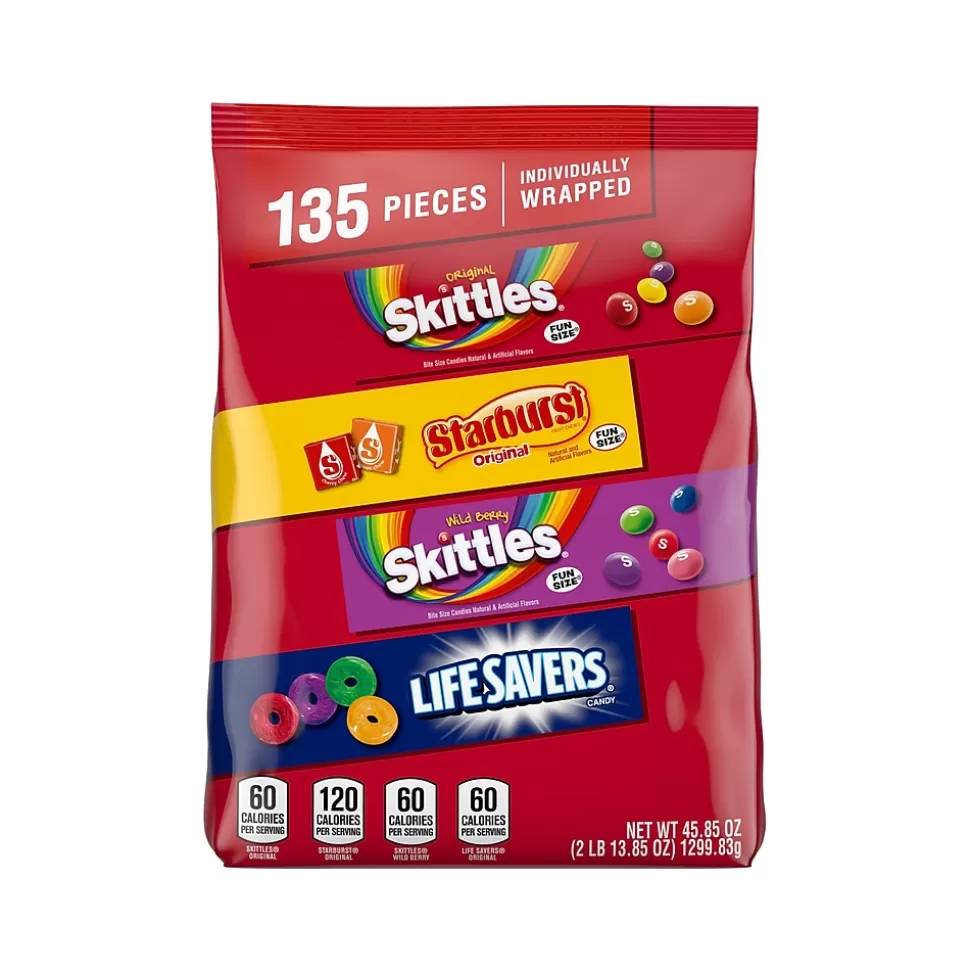Mars Skittles, Starburst, and Life Savers Bulk Party Pack, Assorted Flavors, 45.85 oz. (459752) Online