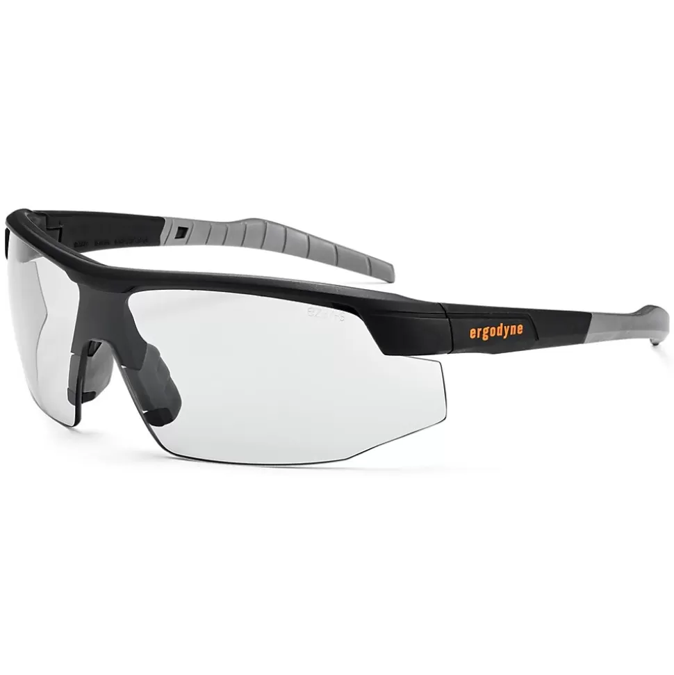 Ergodyne Skullerz® Skoll Safety Glasses, Anti-Fog In/Outdoor Lens, Black (59083) Hot