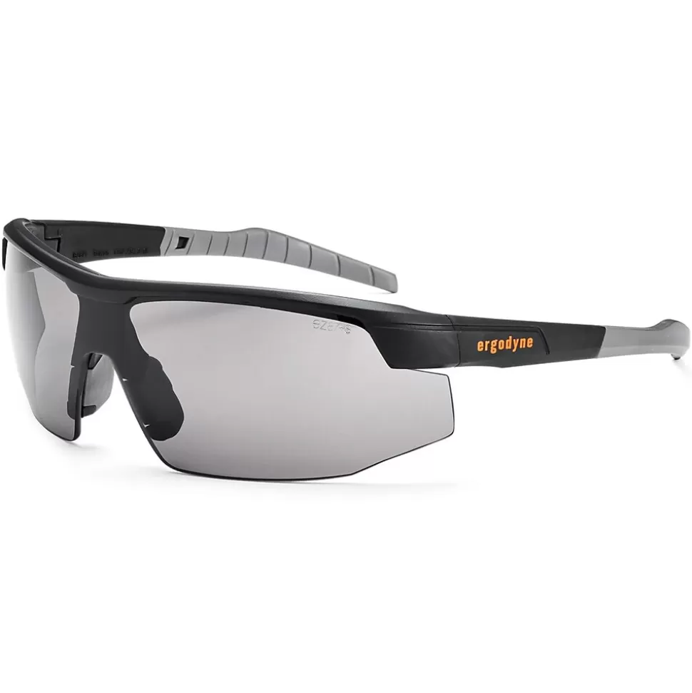 Ergodyne Skullerz® Skoll Safety Glasses, Anti-Fog Smoke Lens, Black (59033) Shop