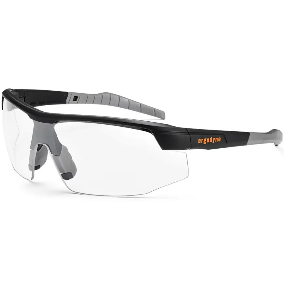 Ergodyne Skullerz® Skoll Safety Glasses, Clear Lens, Black (59000) Flash Sale