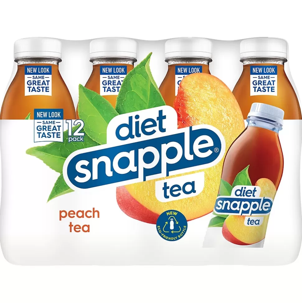 Snapple Diet Peach Tea, 16 oz., 12/Pack (10099496) Fashion