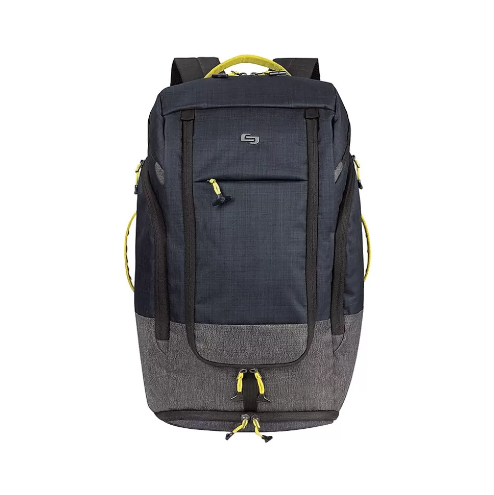 Solo Everyday Max Laptop Recycled Backpack, Large, Navy/Gray (ACV732-4) Best