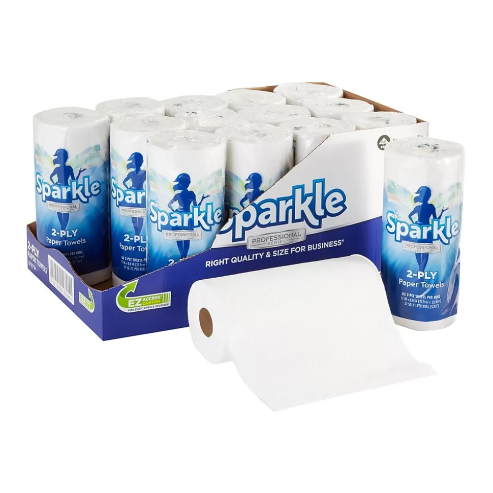 Sparkle Professional Paper Towels, 2-ply, 85 Sheets/Roll, 15 Rolls/Pack (2717714) Cheap