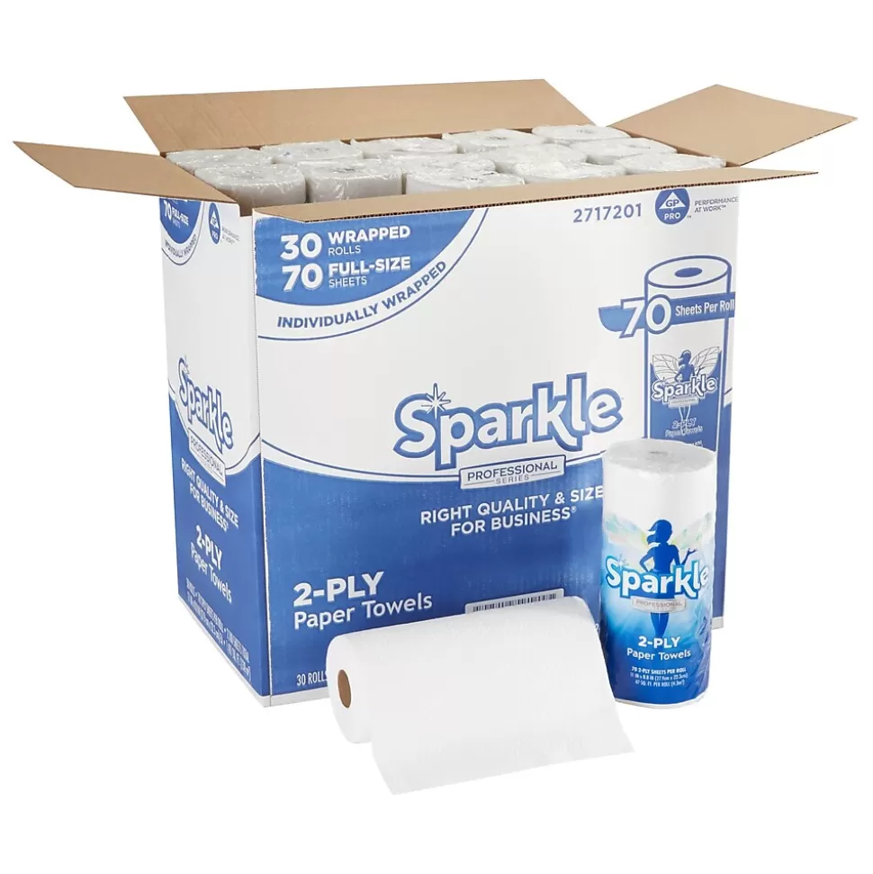 Sparkle Professional Series Paper Towels, 2-ply, 70 Sheets/Roll, 30 Rolls/Pack (2717201) Flash Sale