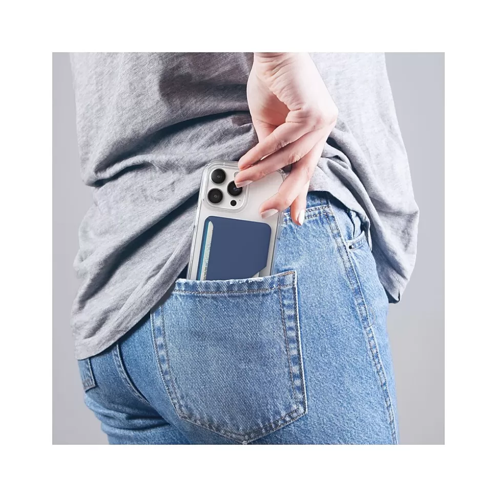Speck ClickLock MagSafe Wallet for iPhones, Coastal Blue/Space Blue (150423-1041) Clearance
