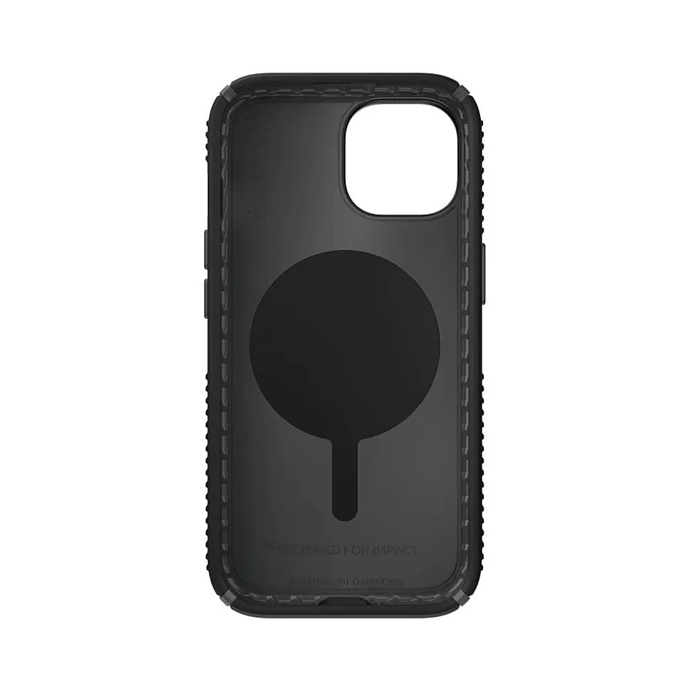 Speck Presidio 2 Grip MagSafe ClickLock Phone Case for iPhone 15, Black/Slate Gray (150439-3205) Best Sale