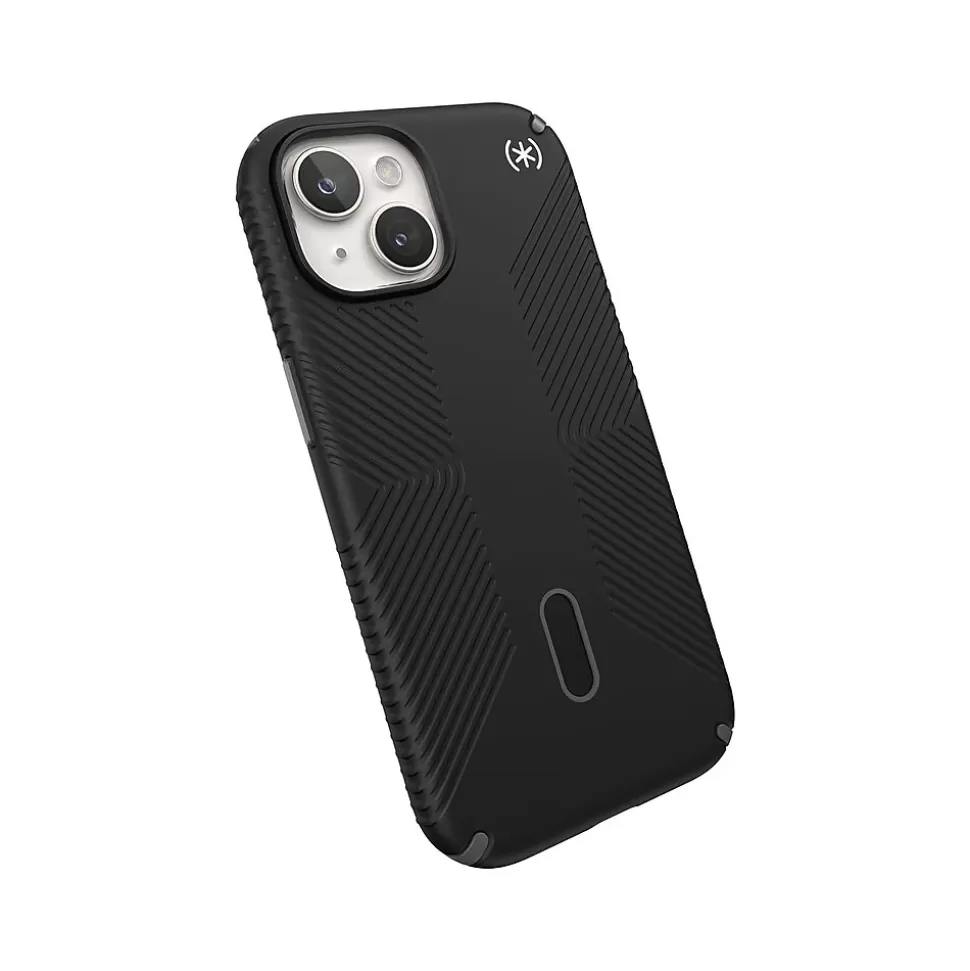 Speck Presidio 2 Grip MagSafe ClickLock Phone Case for iPhone 15, Black/Slate Gray (150439-3205) Best Sale
