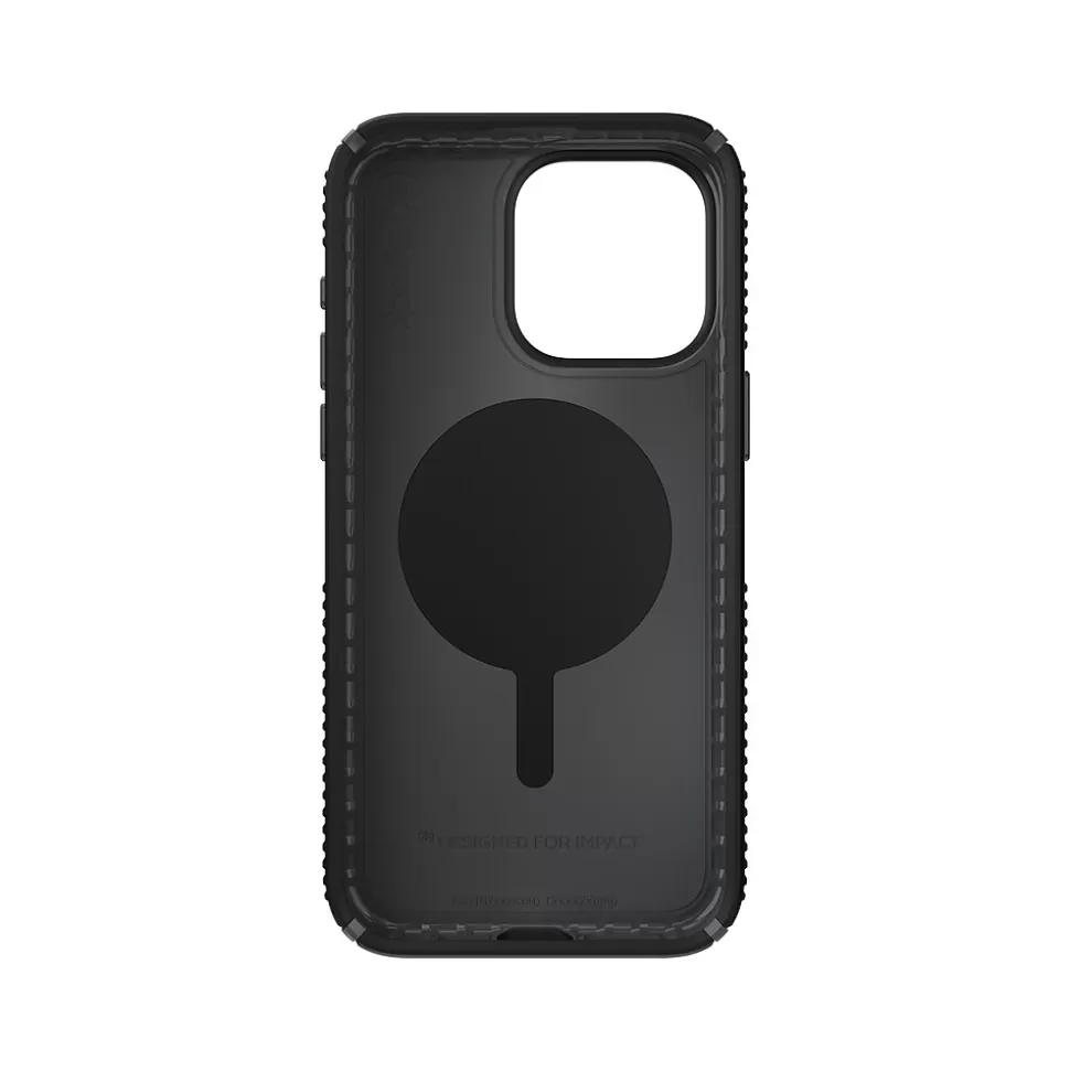 Speck Presidio 2 Grip MagSafe ClickLock Phone Case for iPhone 15 Pro Max, Black/Slate Gray (150463-3205) Discount