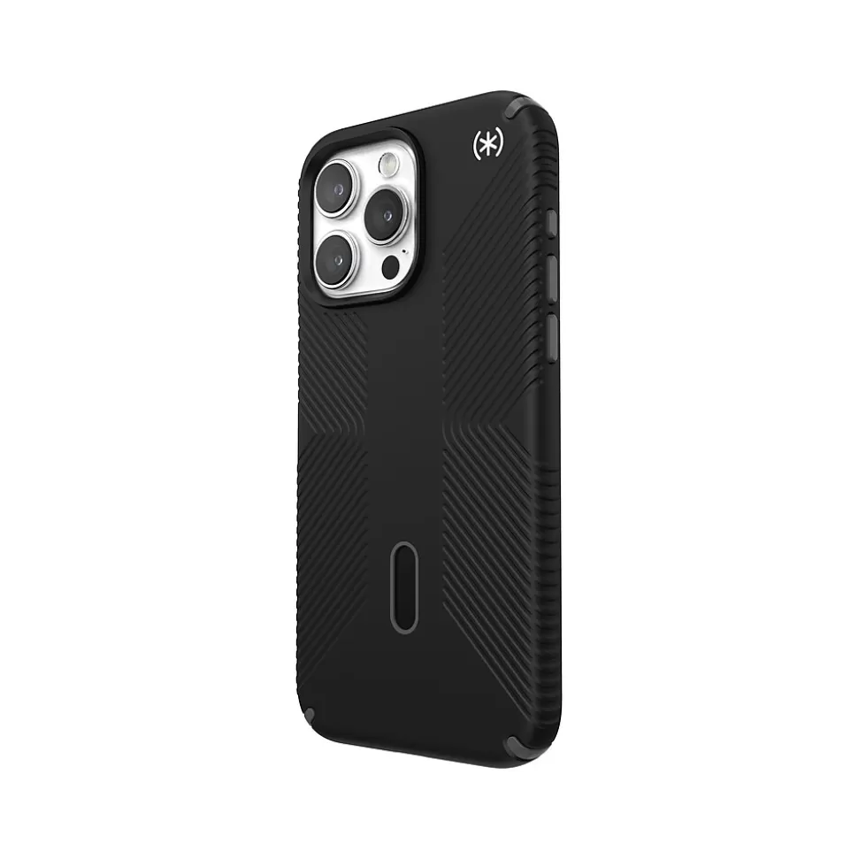 Speck Presidio 2 Grip MagSafe ClickLock Phone Case for iPhone 15 Pro Max, Black/Slate Gray (150463-3205) Discount