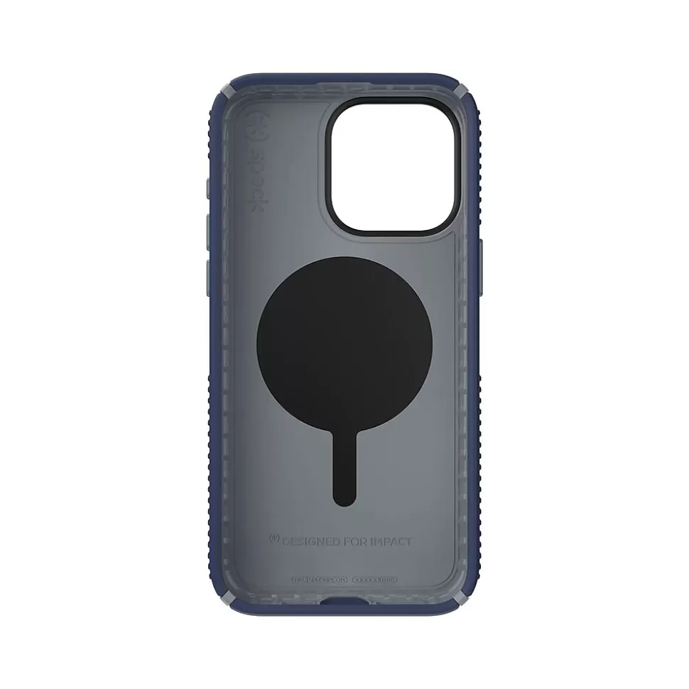 Speck Presidio 2 Grip MagSafe ClickLock Phone Case for iPhone 15 Pro Max, Coastal Blue/Dust Gray (150463-3206) Flash Sale