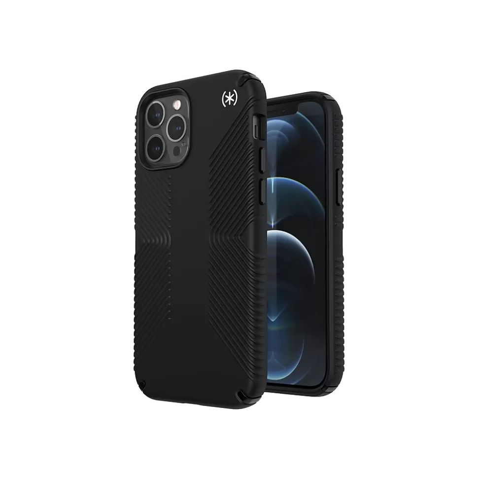 Speck Presidio2 Grip Black/White Cover for iPhone 12/12 Pro (138487-D143) New