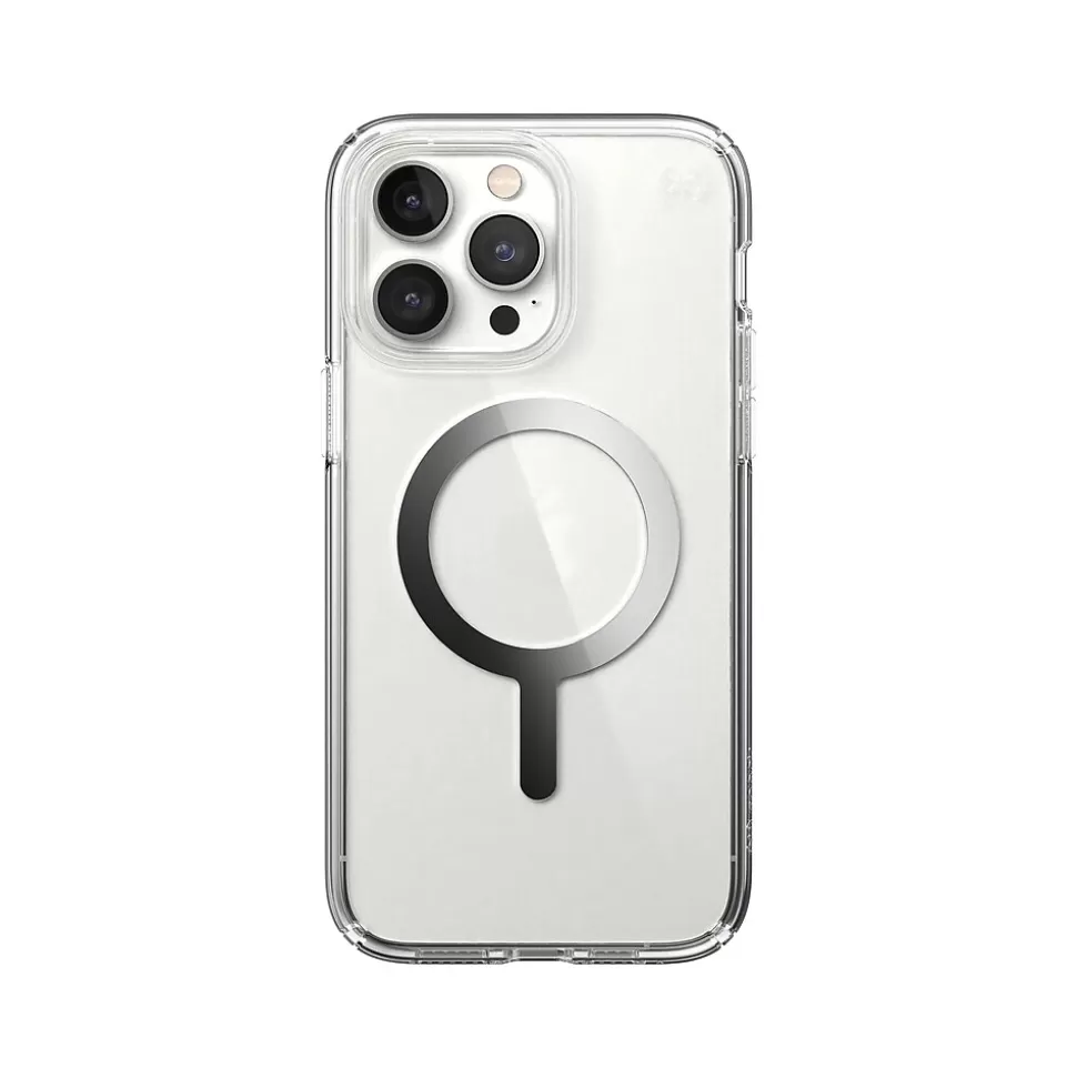 Speck Presidio Perfect-Clear MagSafe Clear/Silver Case for iPhone 14 Pro Max (150090-3080) Discount
