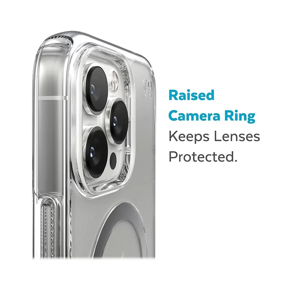 Speck Presidio Perfect-Clear MagSafe Clear/Silver Case for iPhone 14 Pro Max (150090-3080) Discount