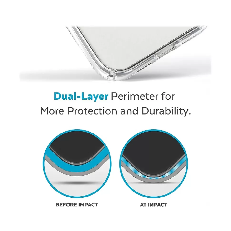 Speck Presidio Perfect-Clear MagSafe Clear/Silver Case for iPhone 14 Pro Max (150090-3080) Discount