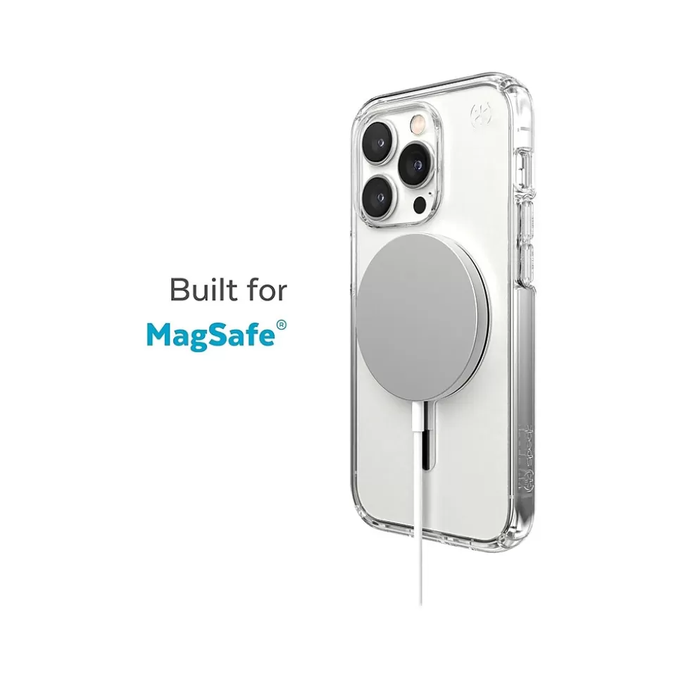 Speck Presidio Perfect-Clear MagSafe Clear/Silver Case for iPhone 14 Pro Max (150090-3080) Discount