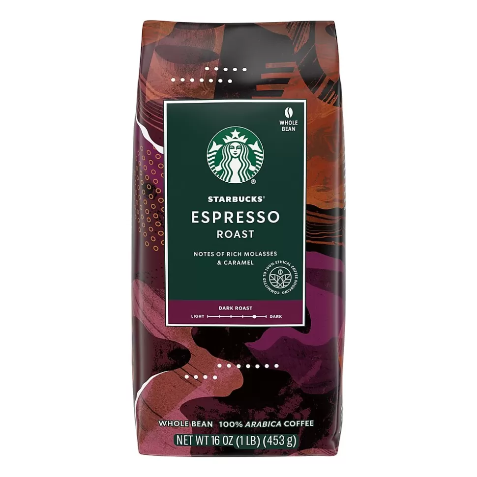 Starbucks Espresso Whole Bean Coffee, Dark Roast, 16 oz. (11017855) Best
