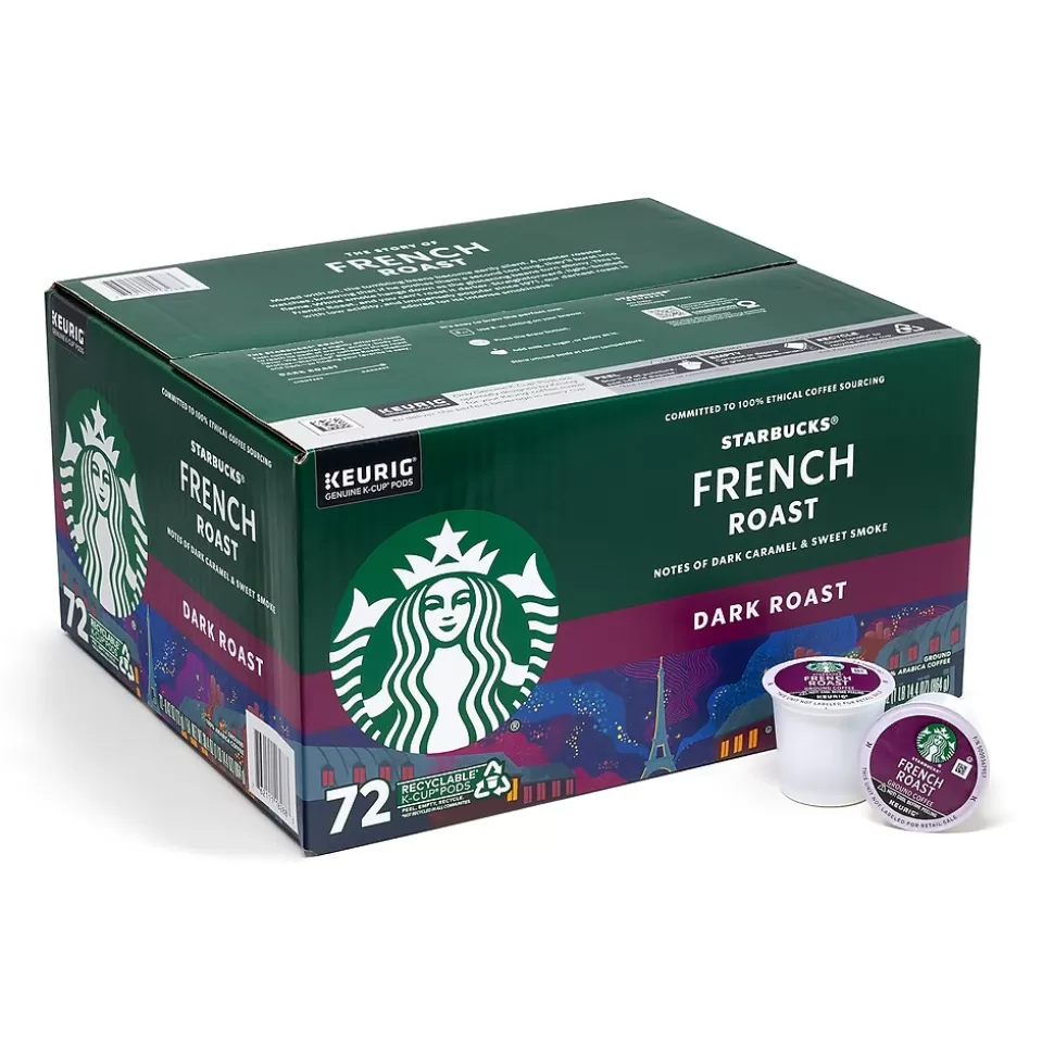 Starbucks French Roast K-Cup Pods, Dark Roast, 72/Box (220-02159) Fashion