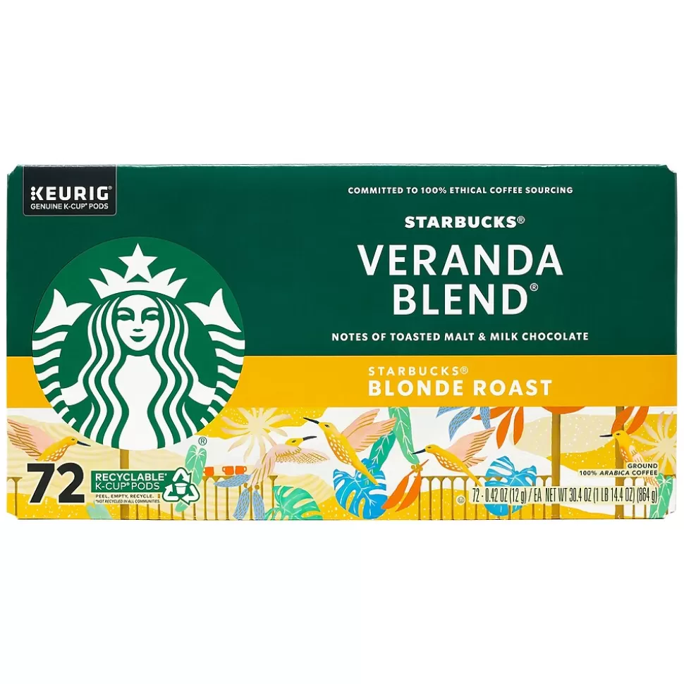 Starbucks Veranda Blend K-Cup Pods, Light Roast, 72/Box (220-02161) Sale