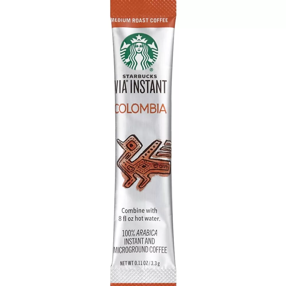 Starbucks VIA Instant Colombia Coffee, 0.12 oz, 8/Box (11009529) Hot
