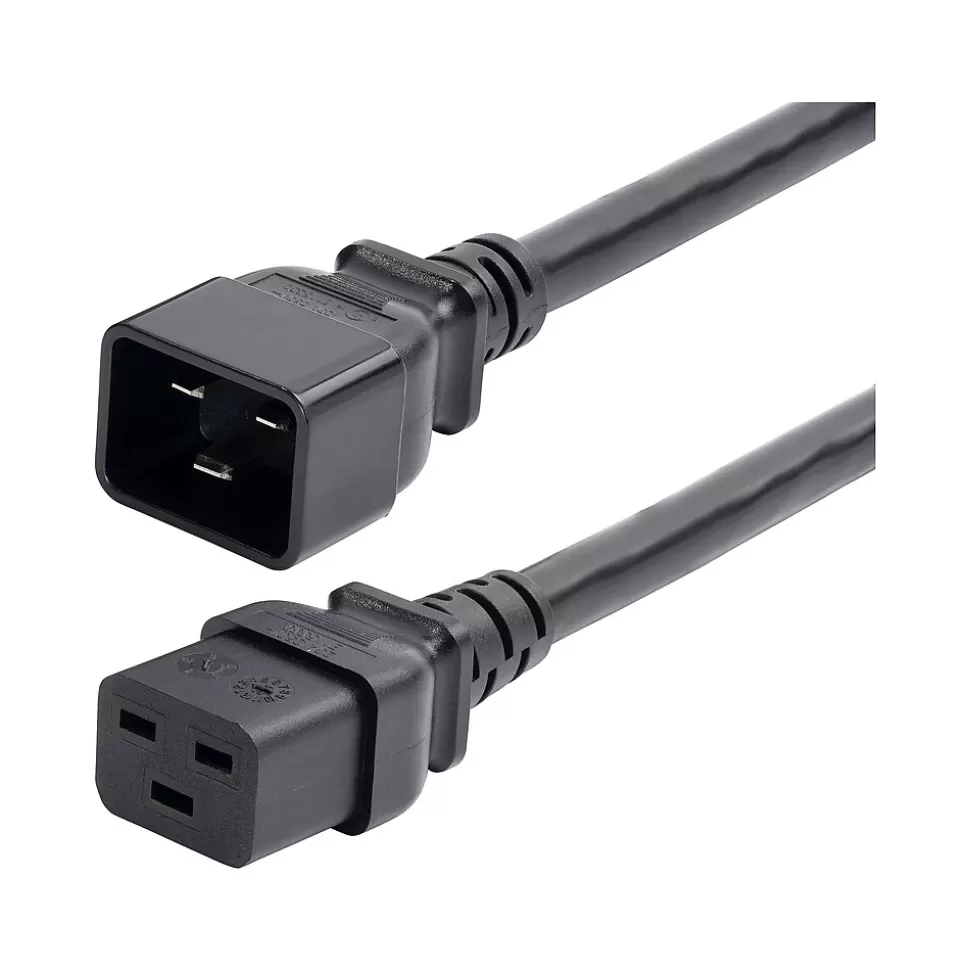 StarTech 2' C19 to C20 Power Cable, Male to Female, Black (BA16-2200-POWER-CORD) Clearance
